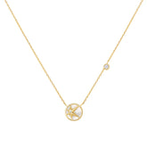 Miss Dainty Gold Starry Mother of Pearl Necklace